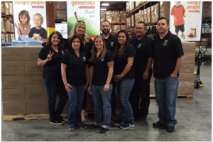 Team picture at St Mary's Food Bank